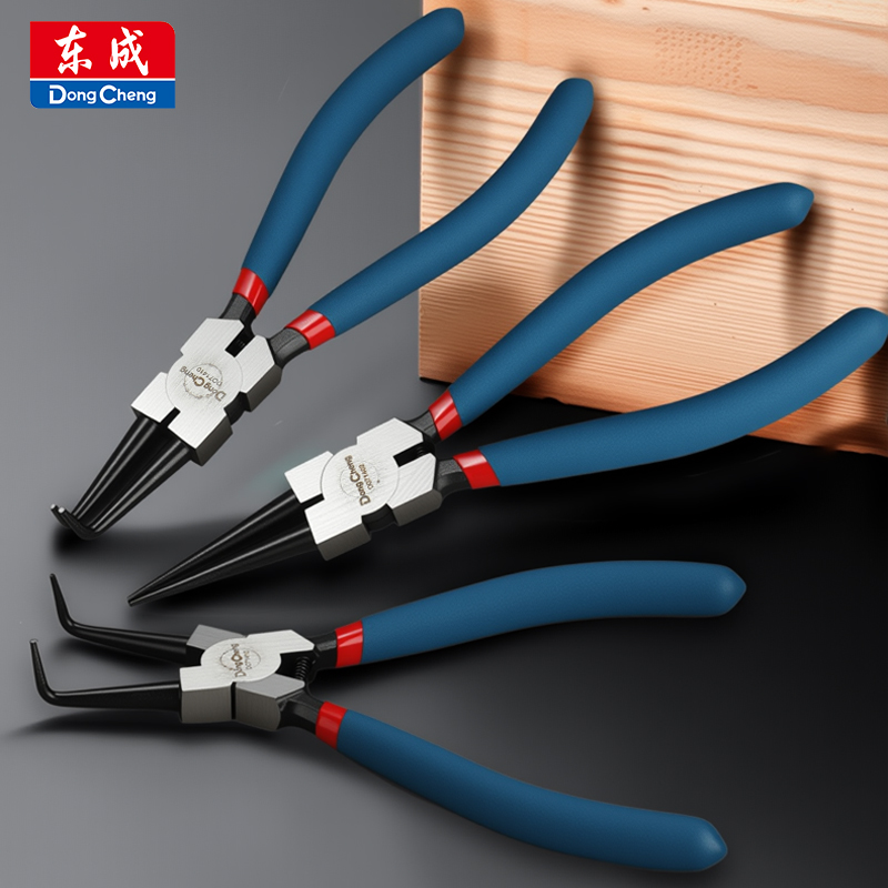 Power Tools Germany - 日本製サークリッププライヤー 5/7/9インチ 炭素鋼製 内外両用 ストレート/ベントタイプ スナップリングツール
