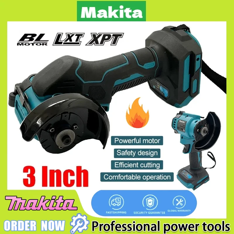 Circular Saw Cordless - マキタ切断丸鋸新型3インチミニアングルグラインダーコードレス3インチ電動カットオフツールソー電動工具20Vバッテリー