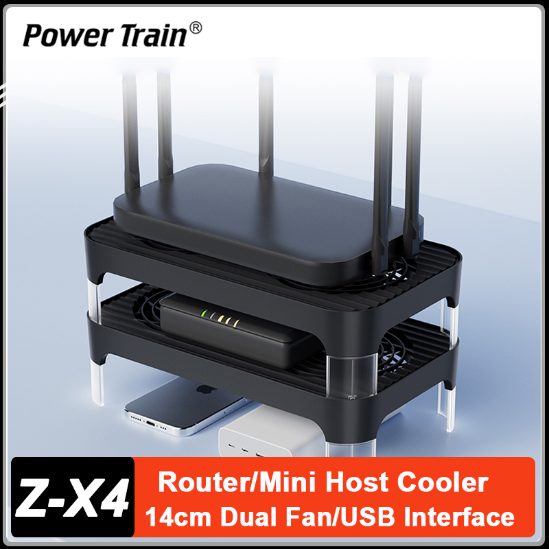 Power Tools Ridgid - パワートレイン Z-X4 USB 電源付きルーターファン 14CM デュアルファンルータークーラーベース
