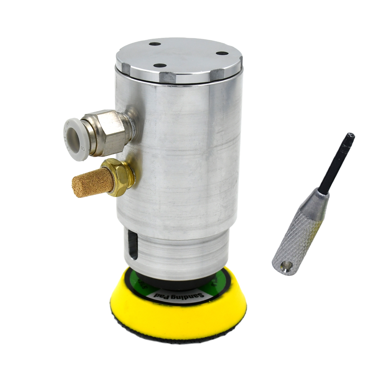 Random Orbital Sander - エア式ロボット研磨機 3インチ エアランダムオービタルサンダー 15000RPM 1/8インチオービット ロボットアーム用（自動化システム用）
