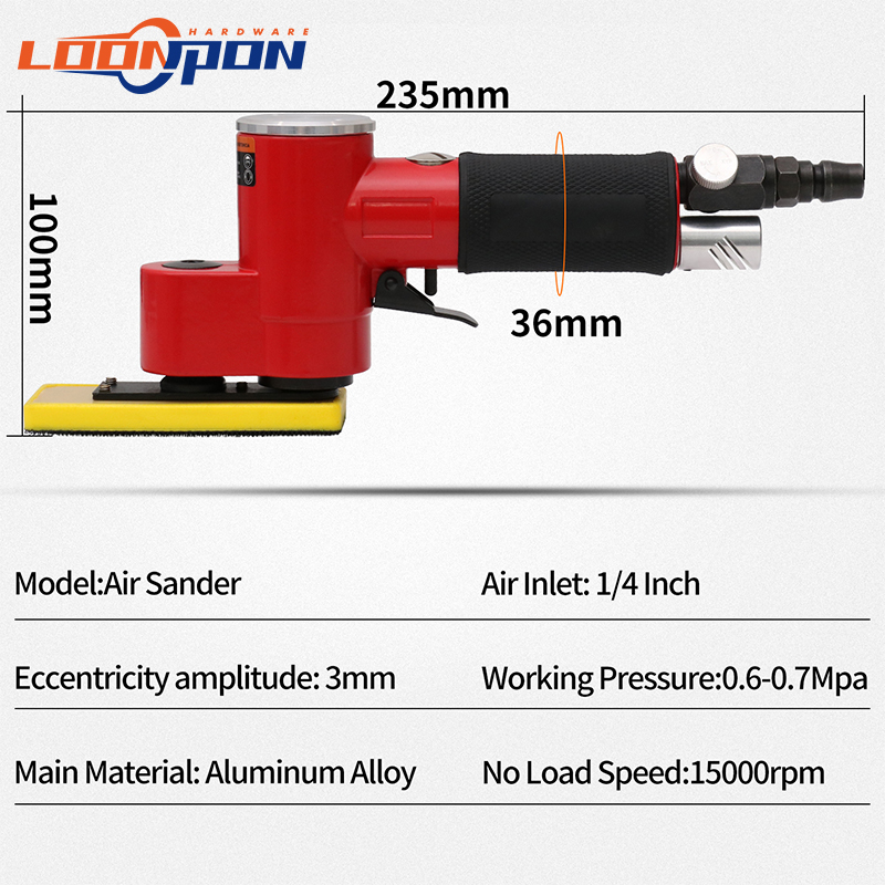 Loonpon ミニ直線エアサンダーランダム軌道空気圧サンダ - Random Orbital Sander のレビューと価格