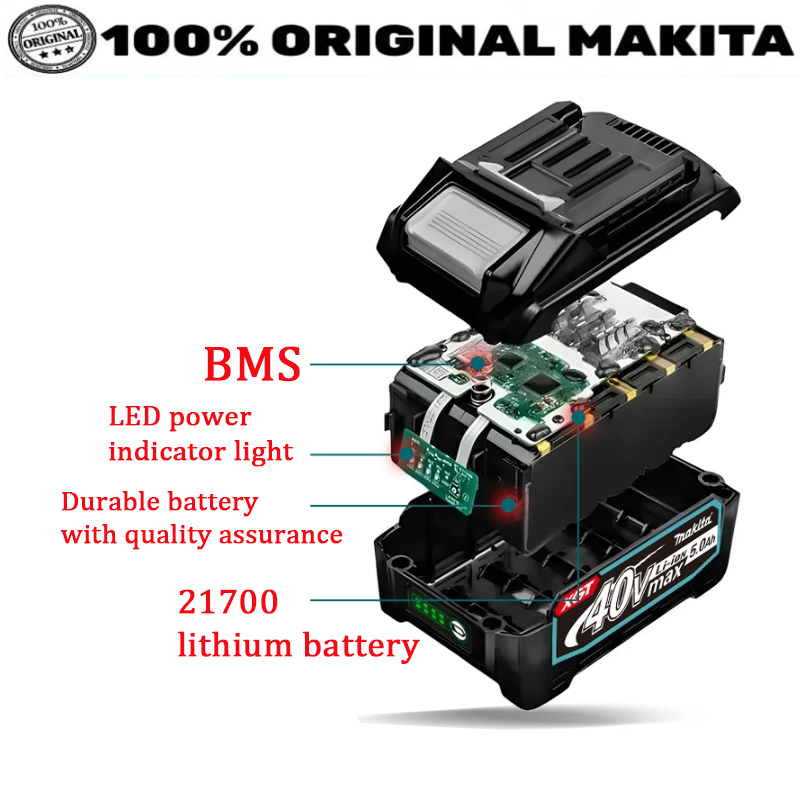100% 新品マキタ 40V 最大 5.0Ah バッテリー  - Makita Power Tools Xgt のレビューと価格