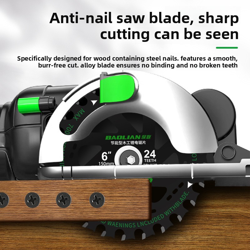 Baolian リチウム電池鋸刃木工交互歯 4/5/6 イン - Circular Saw Cordless のレビューと価格