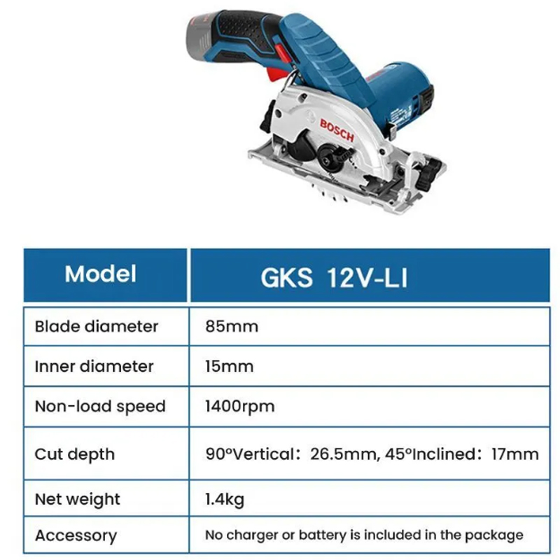 ボッシュ GKS 12V-LI 電動丸鋸 プロフェッショナル - Circular Saw Cordless のレビューと価格