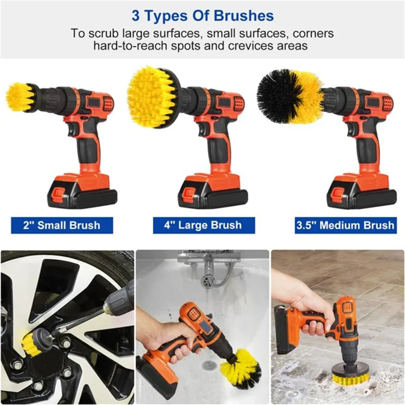 3個/セット ドリルブラシセット パワースクラバー 洗浄ブラ - Power Tools Ridgid のレビューと価格