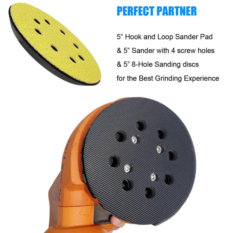 1 個交換用サンディングパッド 5 インチ 8 穴フックとル - Random Orbital Sander のレビューと価格