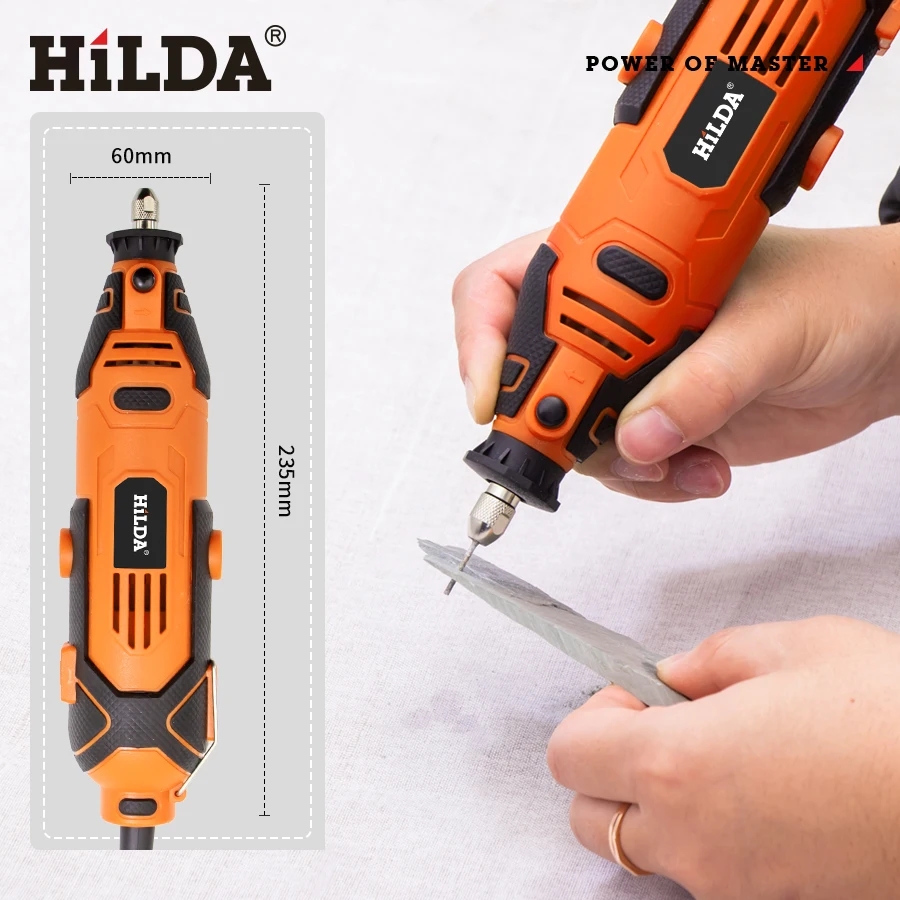 HILDA 200 ワット彫刻電気ドリル彫刻ドレメルロータリ - Power Tools Ingco のレビューと価格