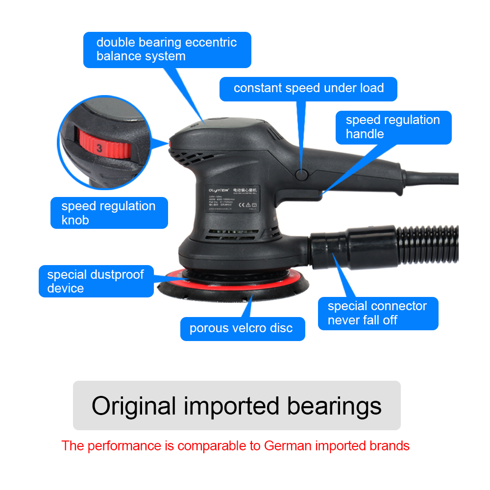 HONGMAI Orbit 3mm セントラルバキュームロー - Random Orbital Sander のレビューと価格