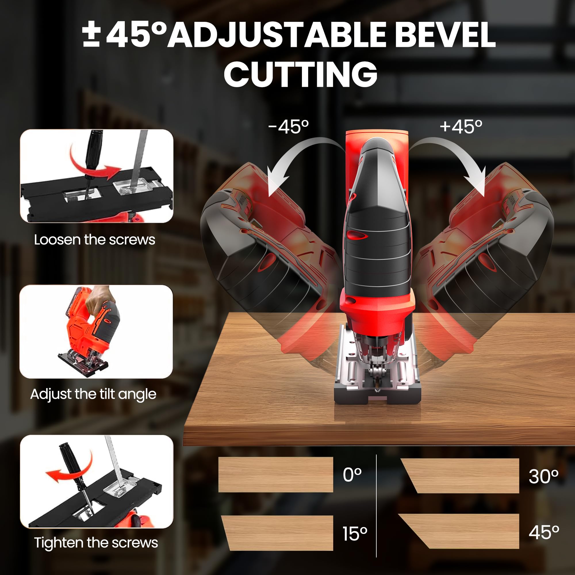 コードレスジグソー ポータブル ブラシレス電動カーブソー 多 - Power Tools Jigsaw のレビューと価格