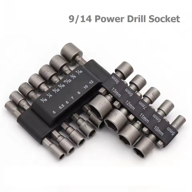 9/14 個セットソケットレンチ電動ドリルビットナットドライ - Power Tools Ridgid のレビューと価格