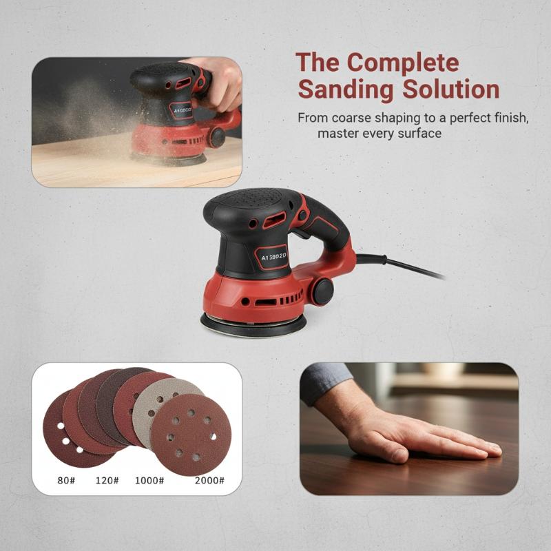 100枚入りサンディングディスク 8穴フックアンドループ接着 - Random Orbital Sander のレビューと価格